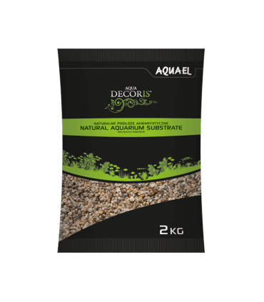 AQUAEL NATURAL MULTICOLORED GRAVEL 1,4/2MM - 10KG