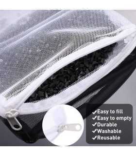 BOLSA DE MALLA CON CREMALLERA 17x12cm