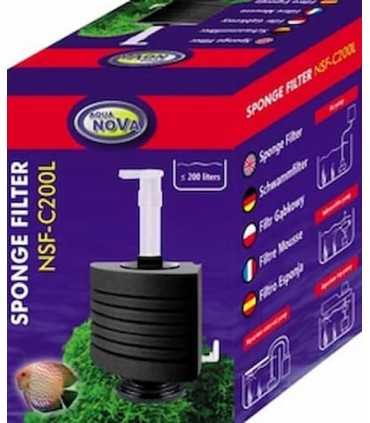 Filtro de esponja esquinero orgánico Aqua Nova Stand NSF-C200L